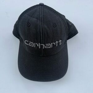 Carhartt Black Mesh Back Trucker Hat | Adjustable Snapback Cap